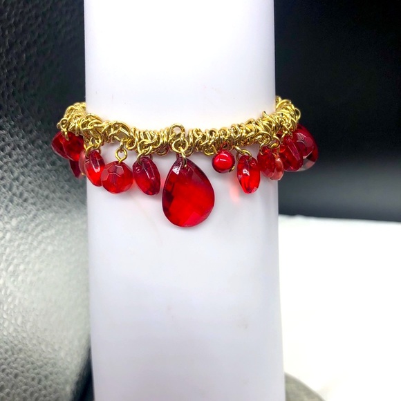 Cookie Lee Gold Tone Stretch Bracelet ECU - Picture 4 of 8